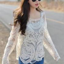Lace Loose Pullover