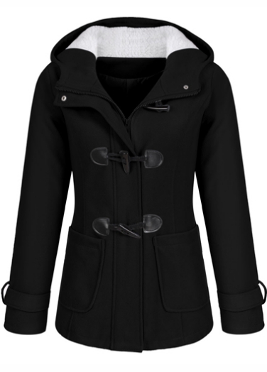 High Quality Casual Long Sleeve Hooded Collar Coat(4 Colors)